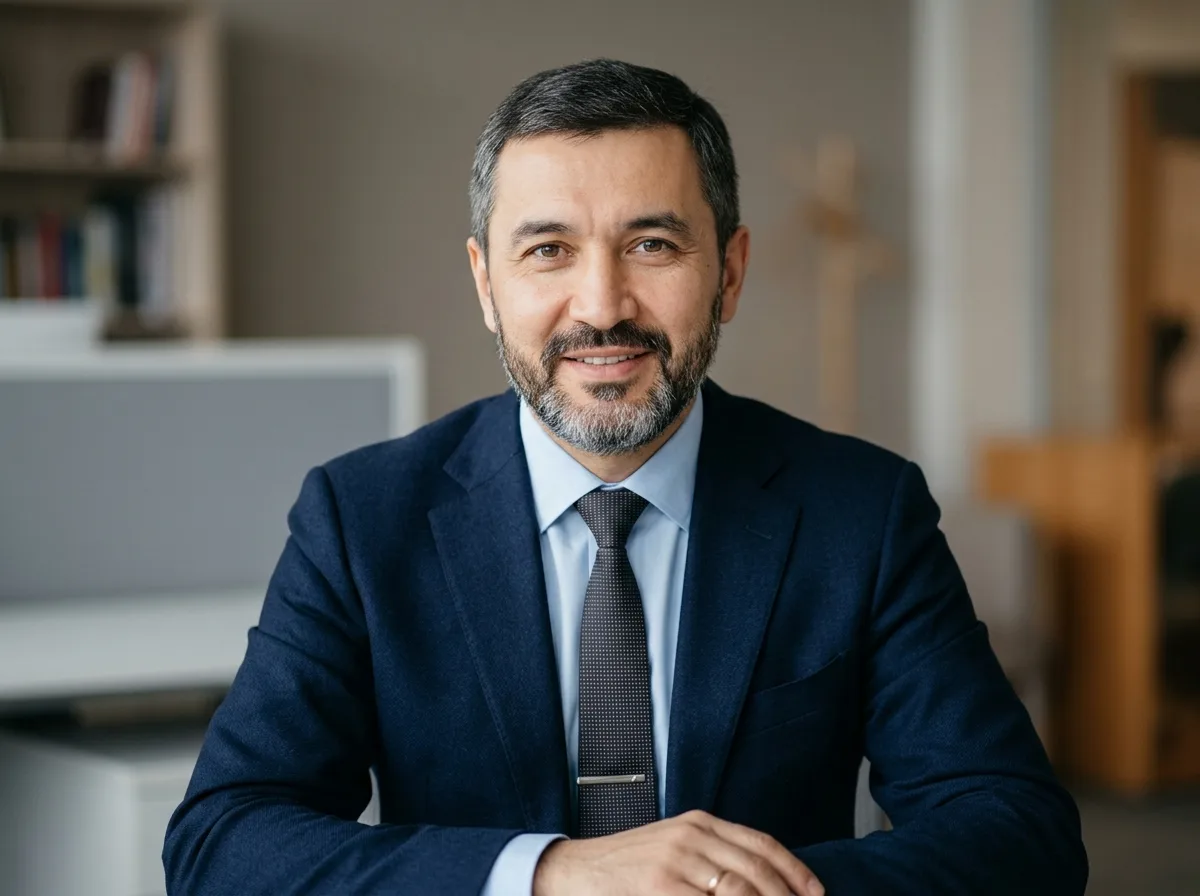 Аватар пациента Ельдар Салихов, мужчина татарской внешности, нейтральный фон, деловой портрет